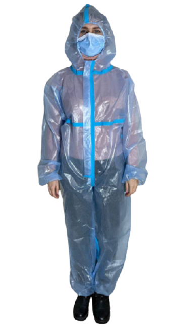 Костюм біологічного захисту (комбінезон) з капюшоном, лам.спанбонд, водонеп.